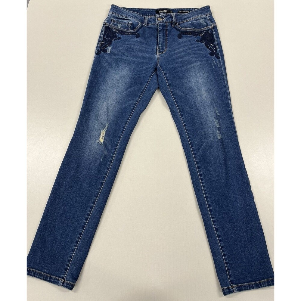 Women's Nanette Embellished Thompson Boyfriend Jeans, Size 2